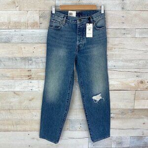 Levis Big E Jane Crop Jeans Relaxed High Waist 24